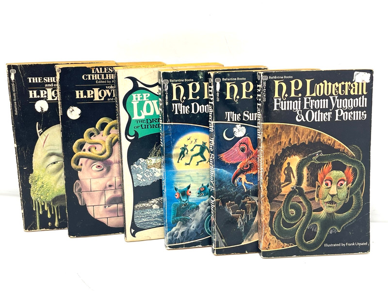 Lot of 6 H.P. Lovecraft Vintage Sci Fi Horror Ballantine Books Cthulhu Yuggoth gallery