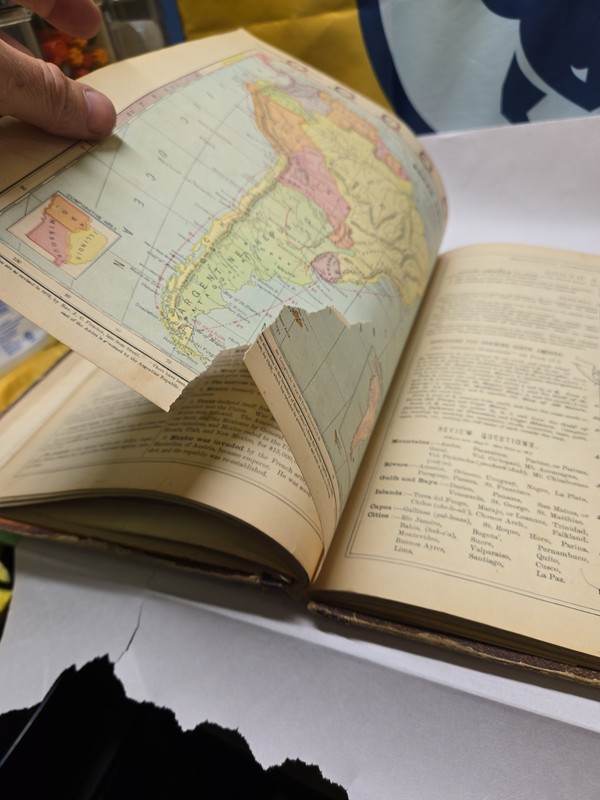 Monteith's Independent Course Comprehensive Geography 1882 Rare Antique Map Book gallery