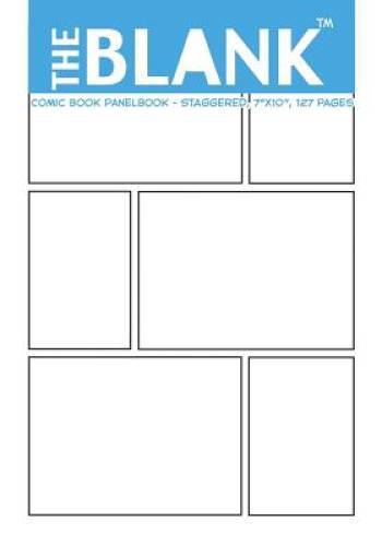 The Blank Comic Book Panelbook – Staggered, 7×10, 127 Pages – Paperback – GOOD