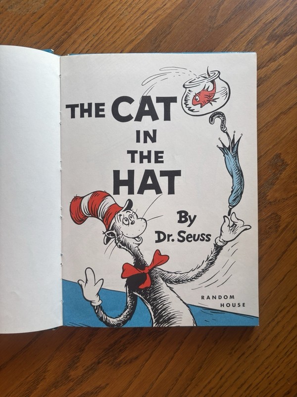 Vintage Dr. Seuss The Cat In The Hat Hardcover Beginner Books B-1 Clean gallery