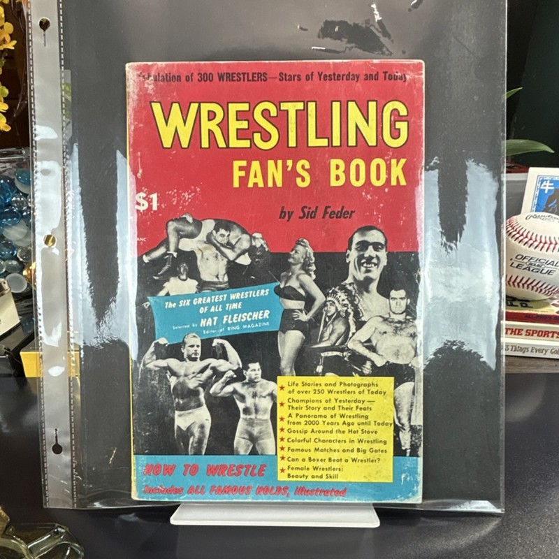 Sid Feder Wrestling Book Softcover Key Publishing Co. Vintage copyright 1952 gallery