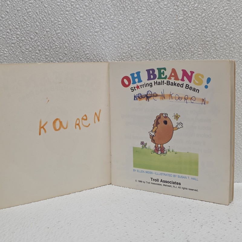 Oh Beans by Ellen Weiss 1989 Lot of 3 Books - Wax Bean, Mean Bean, Half Baked gallery