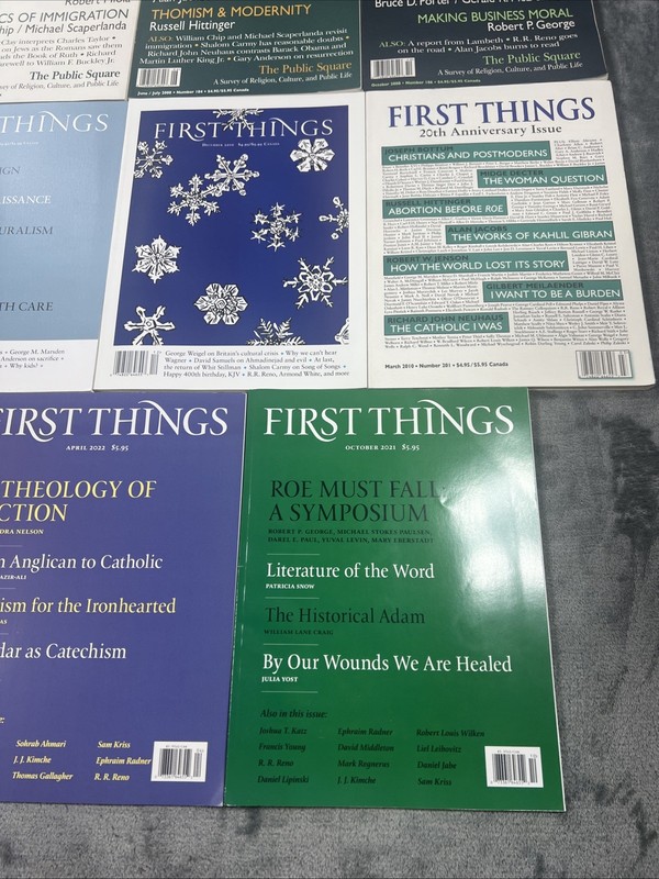 First Things Magazines Lot of 19 Christian Faith Religion Culture VTG 2005-2022 gallery