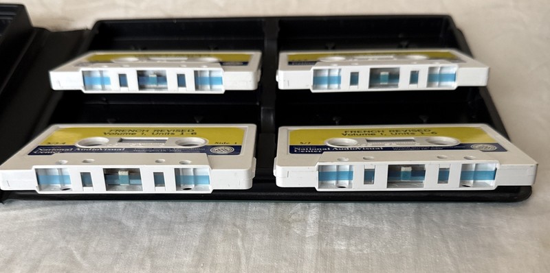 Vintage Audio-Forum Cassette Tapes For Learning French 8-Tapes in Case *Free S/H gallery