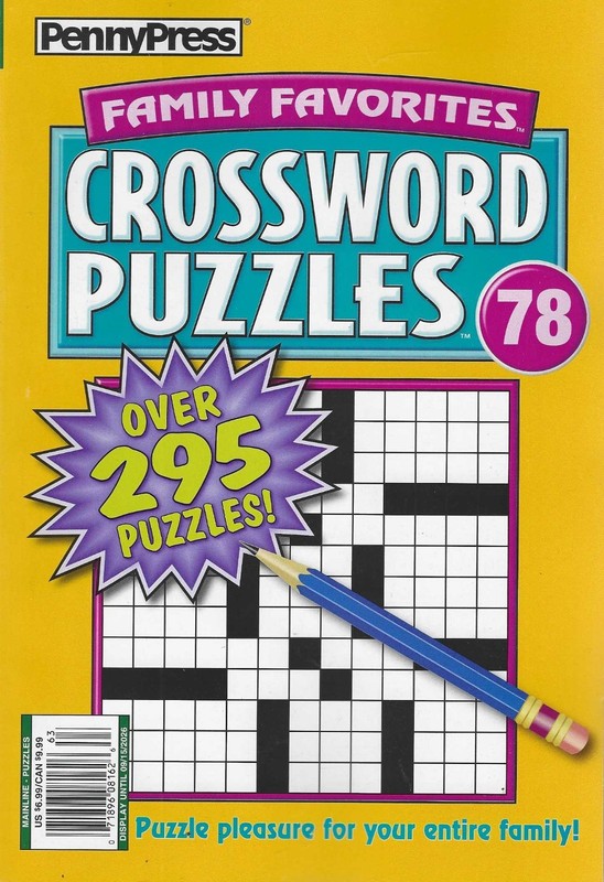 Penny Press Family Favorites Crossword Puzzles 2026 Over 295 Puzzles