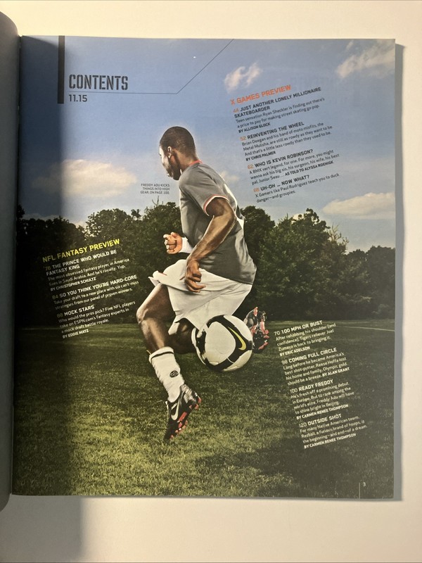 ESPN Magazine July 2008 Ryan Sheckler X-Games CVR. NFL Fantasy Football Preview gallery