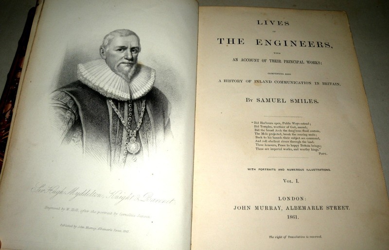 Samuel Smiles Lives of the Engineers 1861 2 Vols only John Murray Antique gallery