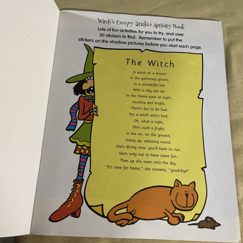 Witch Cree Paper Back Sticker Activity Book gallery