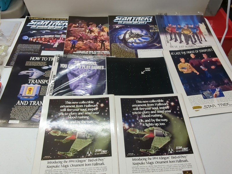 Star Trek Fan Club Magazine, Lot of 10, #90-99, 1993-94, 2 in orig. plastic gallery