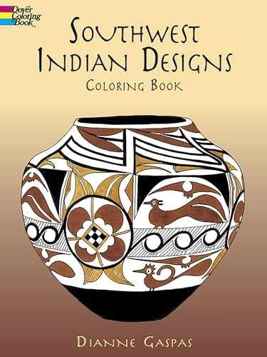 Southwest Indian Designs Coloring Book – Paperback, by Dianne Gaspas – Very Good