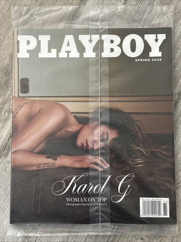 PLAYBOY MAGAZINE SPRING 2026 KAROL G. WOMAN ON TOP Sealed