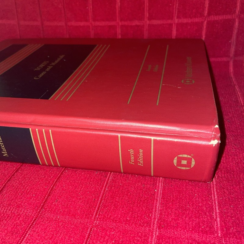 Torts Cases and Materials 4th Edition (SEE PHOTOS) gallery