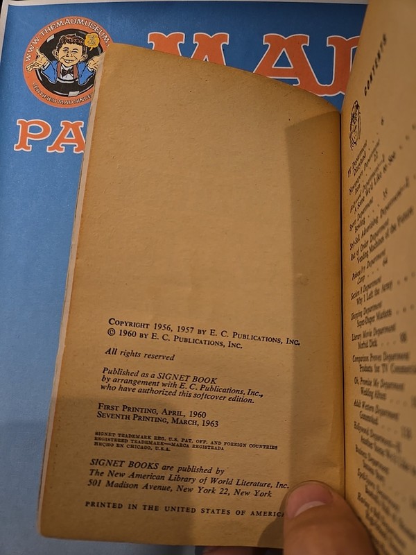MAD Magazine Paperback Book: #8 THE ORGANIZATION MAD 1963 Signet 7th Print GVG gallery