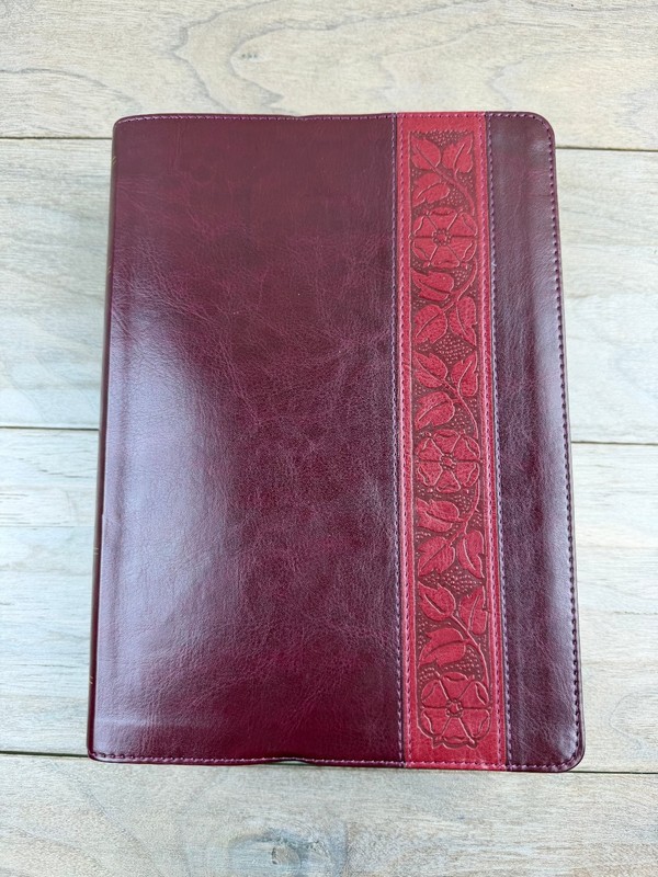 ESV Study Bible English Standard Version TruTone Burgundy Floral Crossway