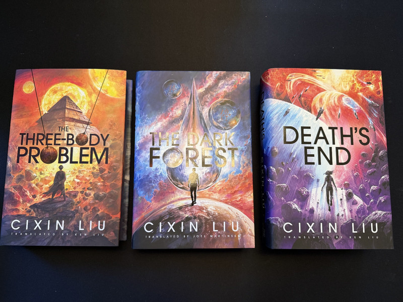 Three-Body Problem Trilogy Broken Binding Special Edition Cixin Liu Sprayed Edge