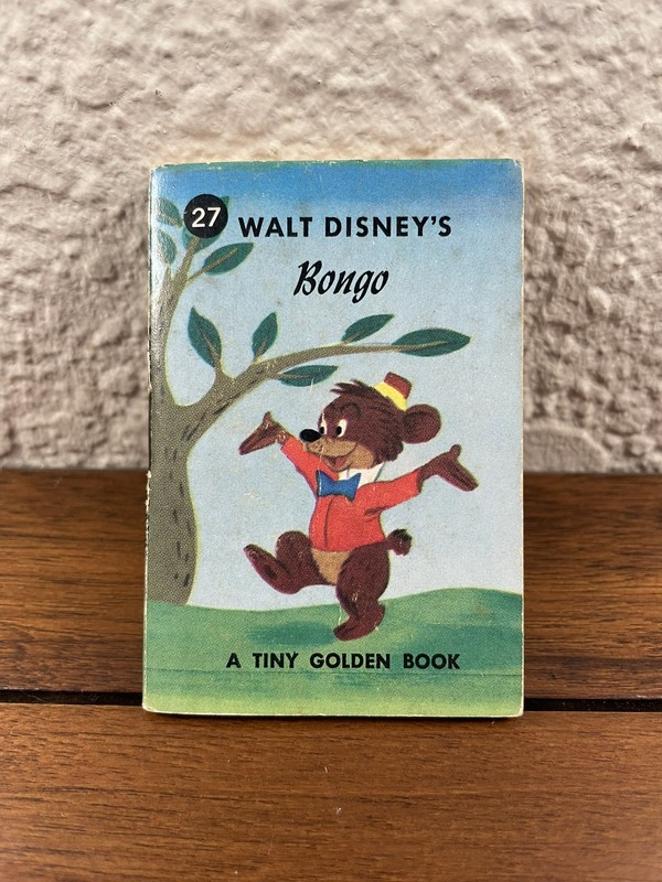Walt Disney’s Bongo Stars Again Tiny Golden Book Vintage 1950 Jane Werner Grant