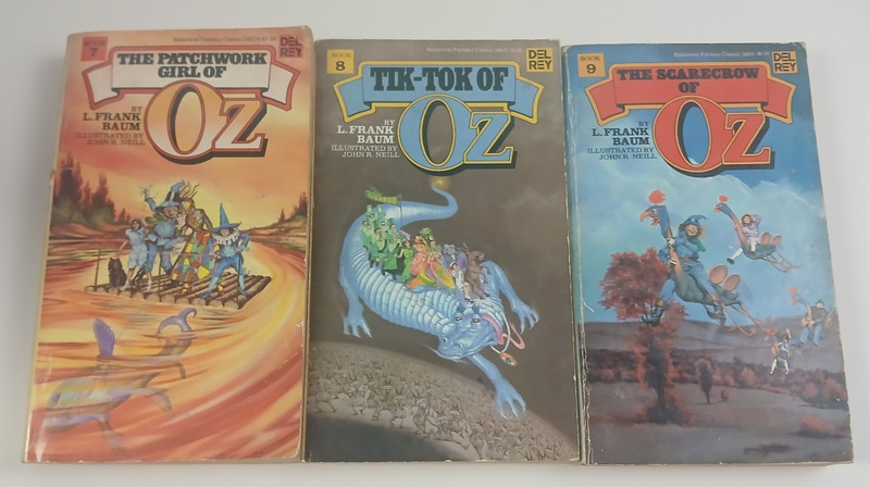 Set of 12 (1-12) Wizard of Oz Del Rey - Vintage Paperback gallery