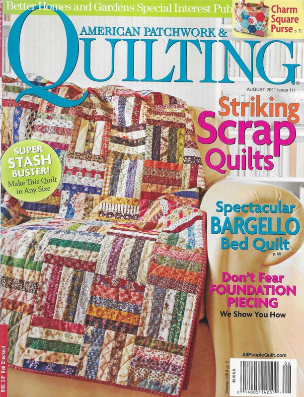 American Patchwork and Quilting Magazine Scrap Quilts Bed Quilt Square Purse