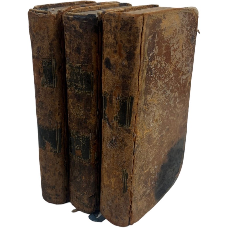 Oeuvres De Moliere Works M Bret 1786 Paris French Language Partial Set 18th Cen