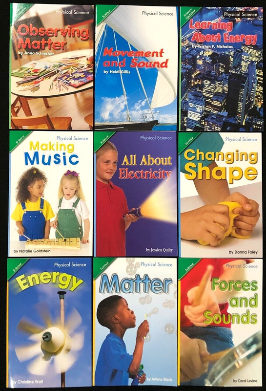 1st Grade PHYSICAL SCIENCE Curriculum Readers (9 books) Teachers/Homeschoolers