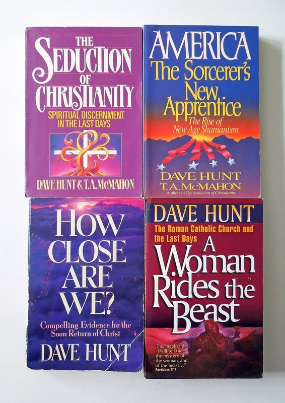 Lot of 4 Books by Dave Hunt: A Woman Rides the Beast, How Close Are We?, +2