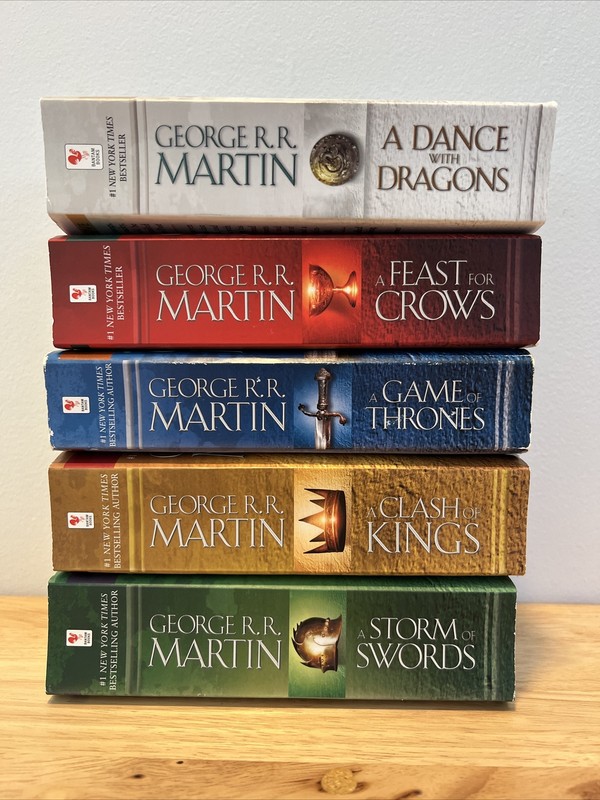 Lot Of 5 Game Of Throne R.R. Martin A Song of Ice and Fire Paperback (No Box)