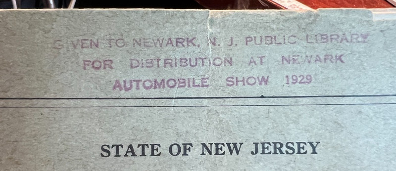 1928 State of NJ Regulation of Traffic on Public Roads Newark Automobile Show gallery