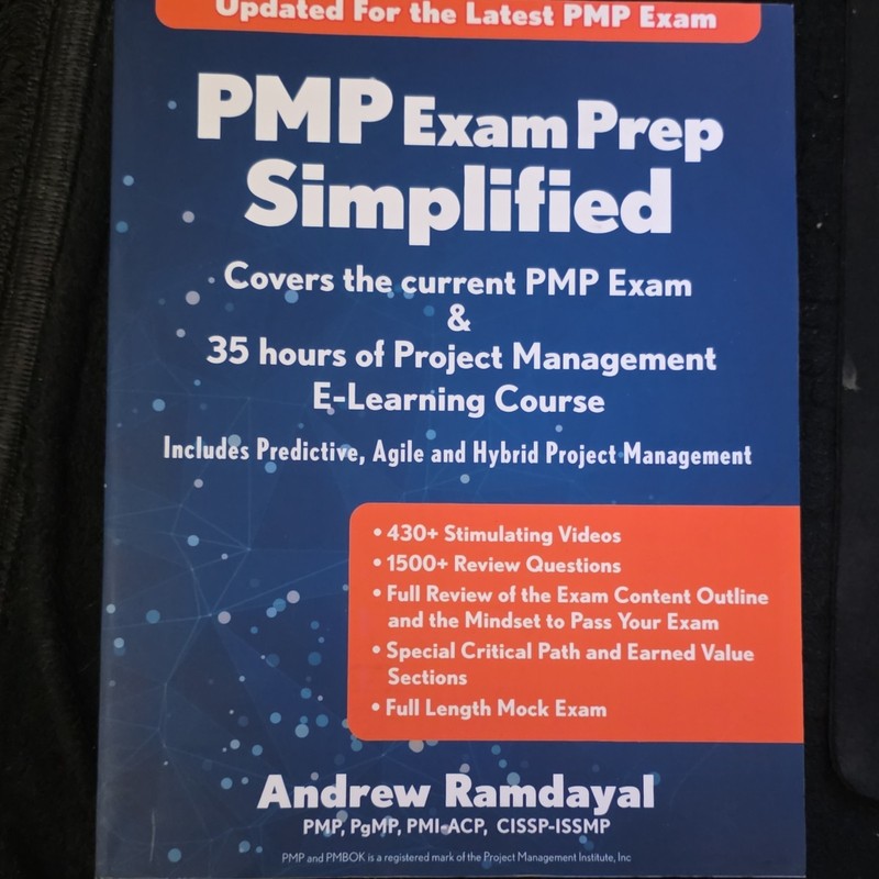 Andrew Ramdayal PMP Exam Prep Simplified Study Guide w/ Mock Exam 2021 475p