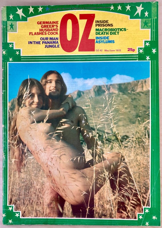 Oz Magazine #42 May 1972 Naked hippie issue cover Counter Culture