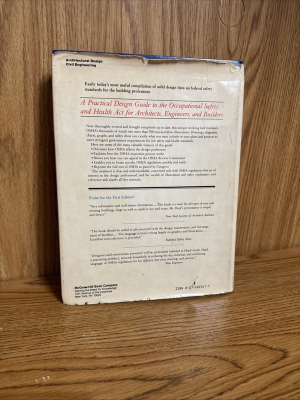 1982 HC Designer's Guide to Osha: A Design Manual for Architects, Engineers, a.. gallery