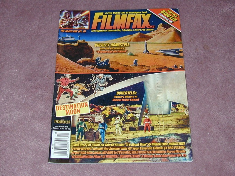 FILMFAX # 153, Marvel’s Stan Lee, Destination Moon, Ed Wood, FREE SHIPPING USA