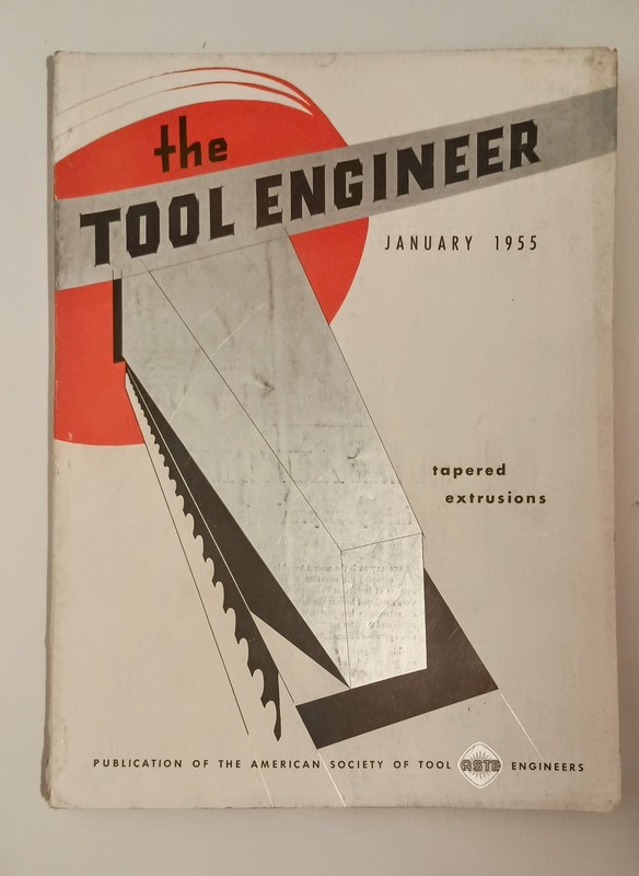 Lot of 3 Vintage Tool Engineer Magazines 1955 Jan Feb Mar Good VtgCondition Used