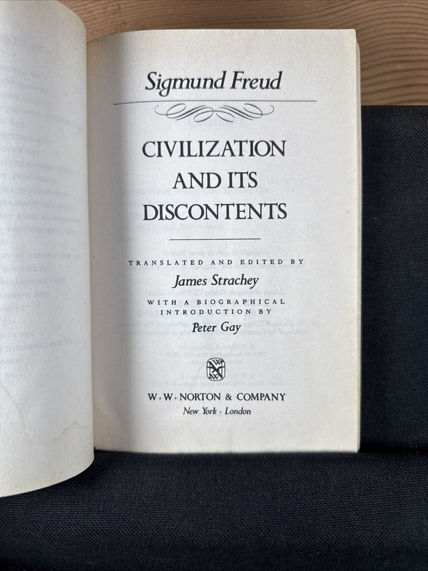 Civilization and Its Discontents by Sigmund Freud (1989, Trade Paperback) gallery
