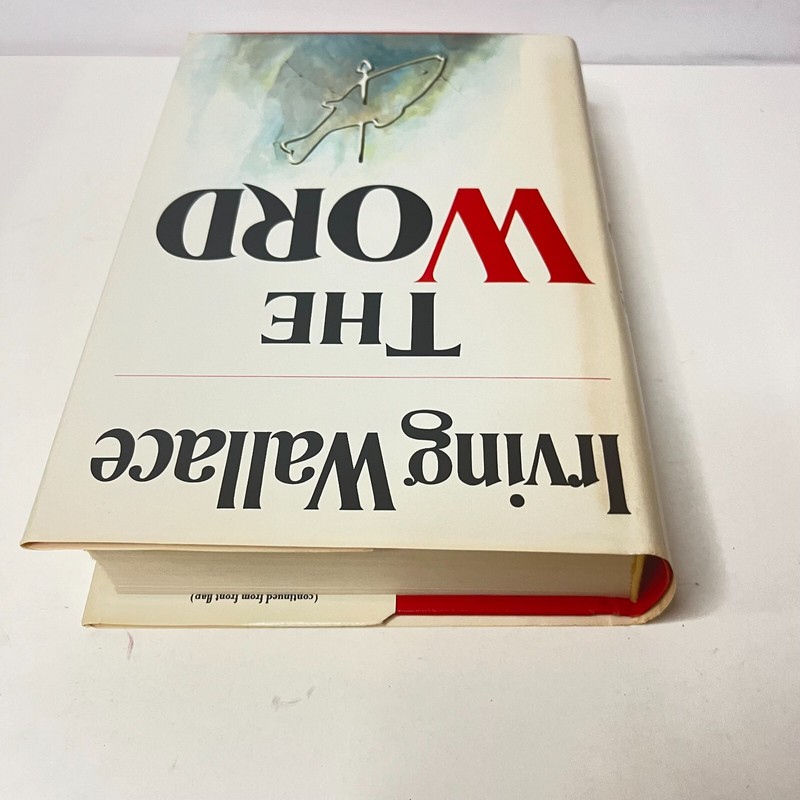 The Word By Irving Wallace Hardcover HCDJ BCE 1972 Vintage gallery