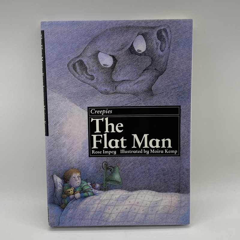 Creepies The Flat Man Hardcover 1988 First Edition Rose Impey HCDJ