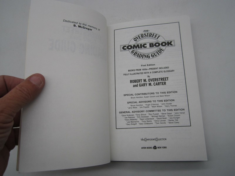 The Overstreet Comic Book Grading Guide 1992 TPB Avon Books 1st Edition gallery