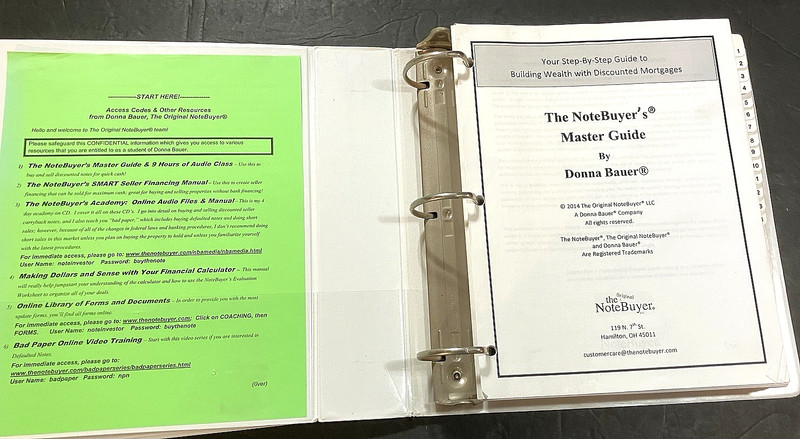 Donna Bauer The Original Note Buyers Master Guide Financial Advisor Real Estate gallery
