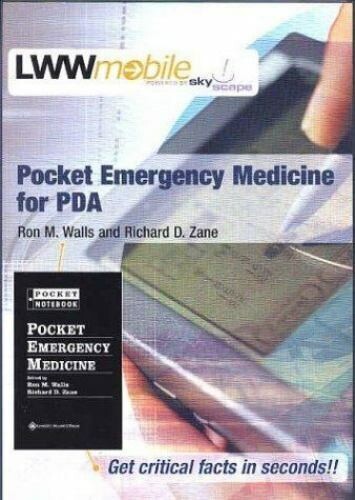 NEW Pocket Notebook Ser Pocket Emergency Medicine for PDA CD ROM Richard D ZANE