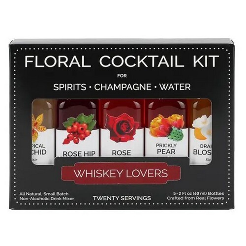 Whiskey Lovers Cocktail Kit Bottles 5 Count (2 Oz) By The Humble Co