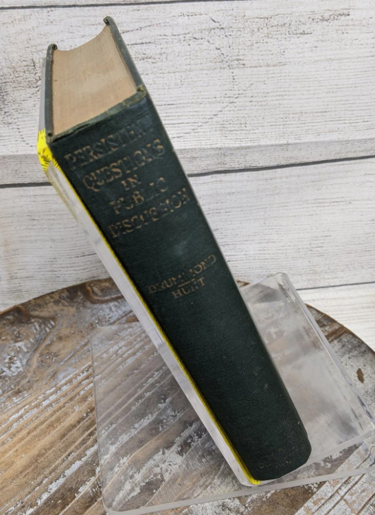 Persistent Questions in Public Discussion Addresses & Essays 1924 Hardcover