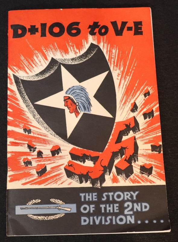 Original WWII US Army D+106 to V-E The Story of The 2nd Division Book Softcover