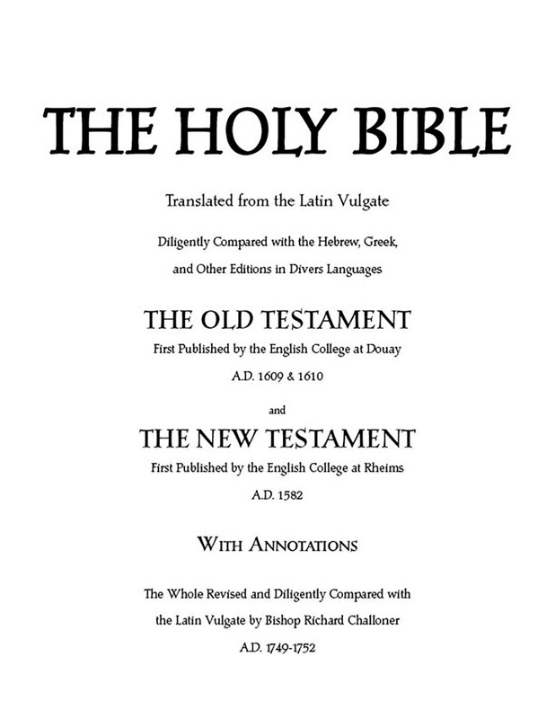 DOUAI DOUAY RHEIMS VERSION-CATHOLIC BIBLE STUDY-Apocrypha-73 Books-Searchable-CD