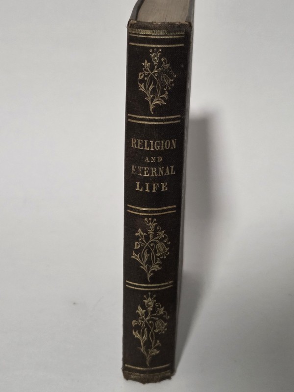 1830s Antique Book Inscribed EMMA BROWN 1855, STELLA PINNEY & HERMAN FISHER 1888