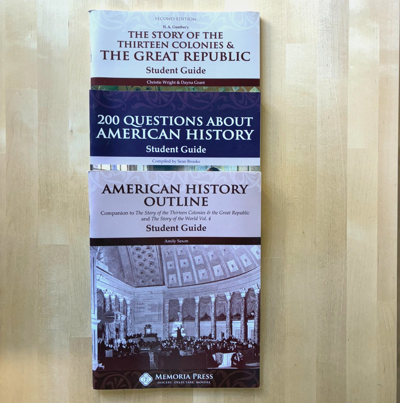 Memoria Press American History Student Guides Bundle
