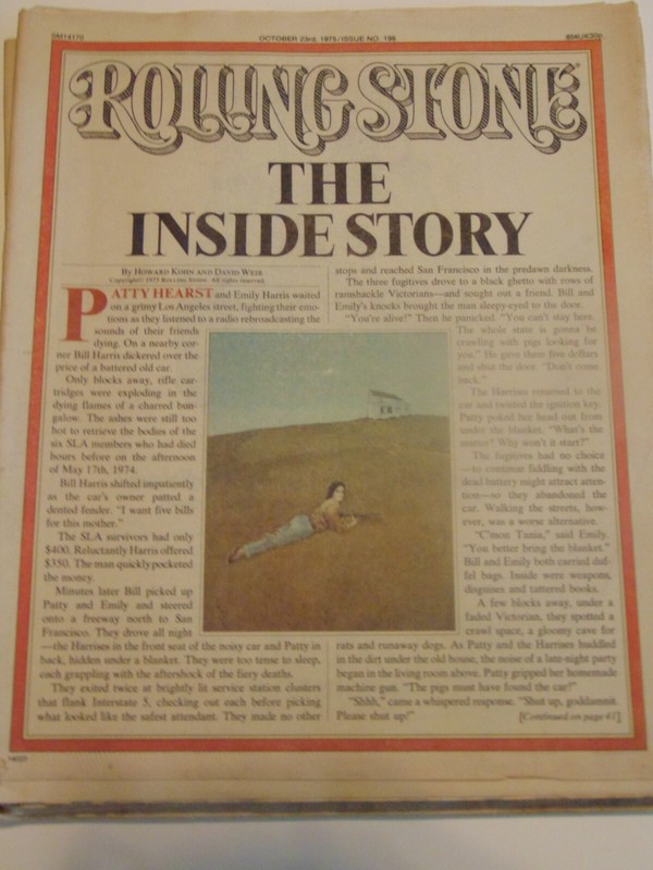 1975 Rolling Stone October 23rd Patty Hearst