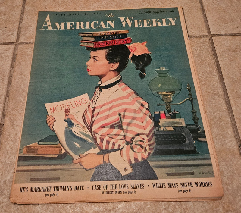 Vintage American Weekly September 19th 1954 Weekly Paper
