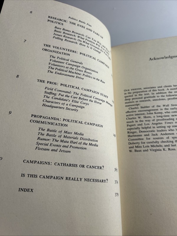 Politics Battle Plan by Herbert M. Baus and William B. Ross HC 1968 1st E 2907 gallery