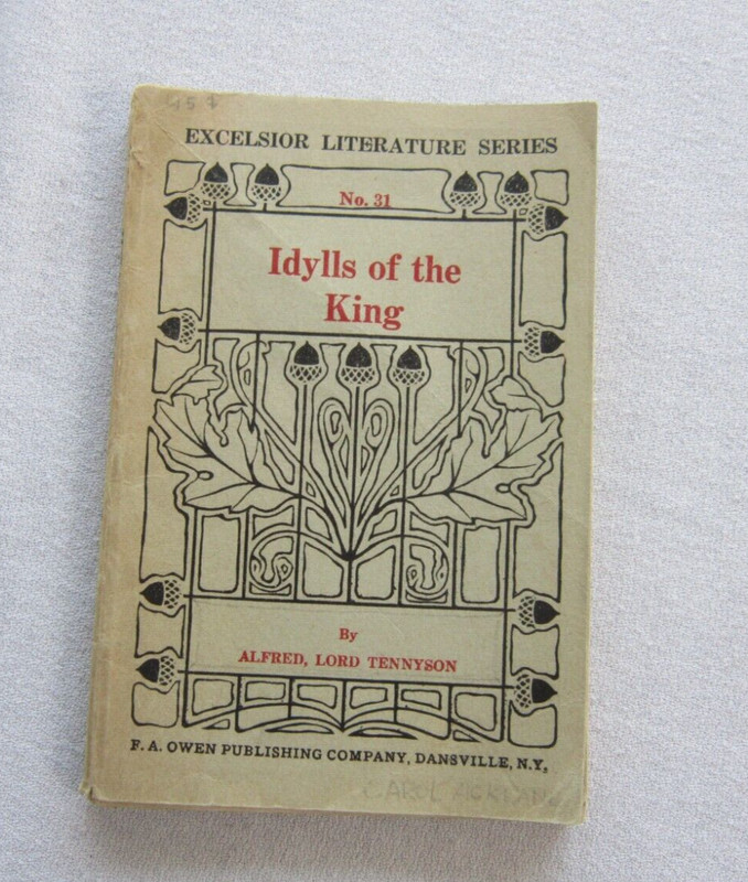 Idylls of the King No. 31 F. A. Owen Publishing Co. Dansville NY Antique Series
