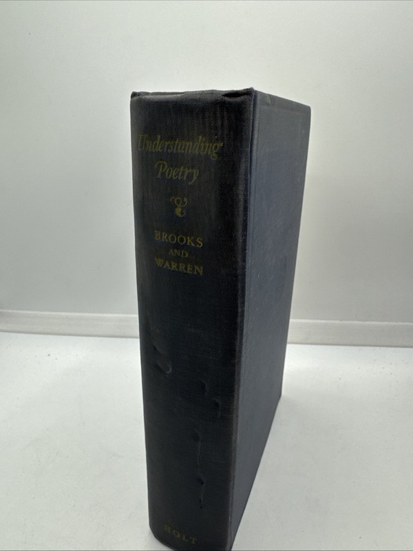 Understanding Poetry by Brooks and Warren Henry Holt and Company 1946 Vintage HC