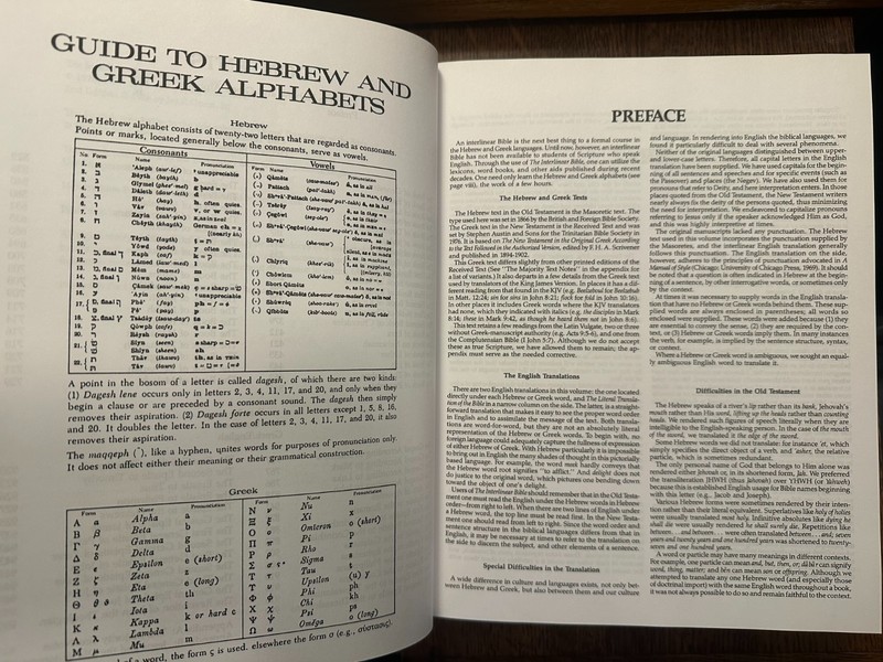 The Interlinear Bible: Hebrew Greek English by Jay P. Green (2016, Hardcover) gallery
